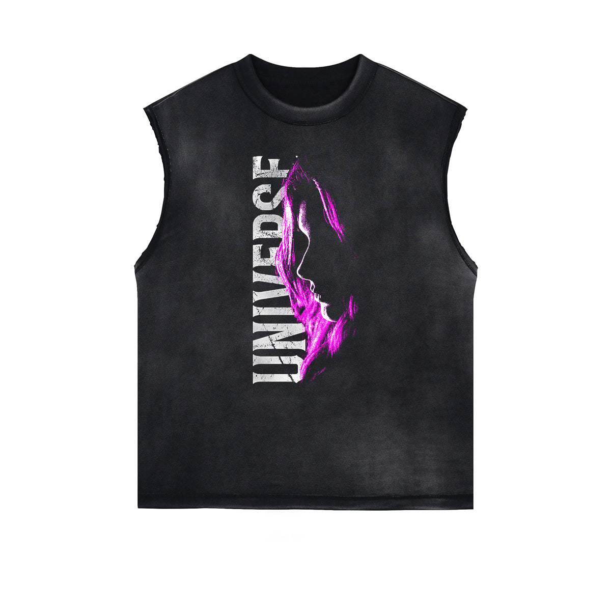 Face Blurred Design Graphic Tank Top-INNBLAC Fashion Apparel