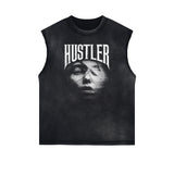 Face Blurred Design Graphic Tank Top-INNBLAC Fashion Apparel