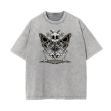 Faded Thick Butterfly Pattern T Shirt-INNBLAC Fashion Apparel