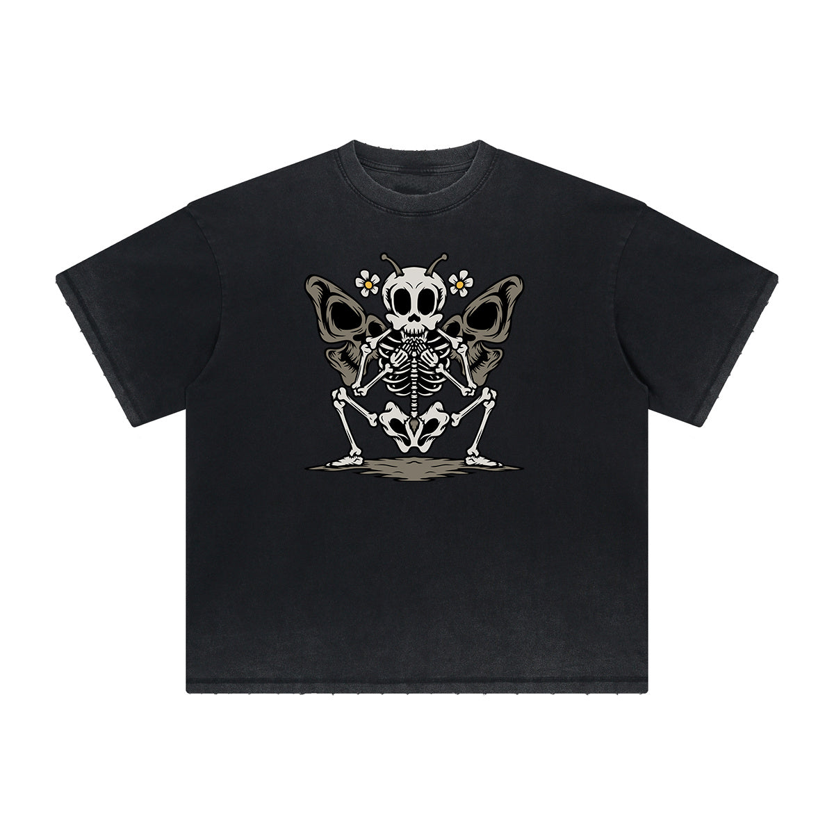 Heavyweight Butterfly Graphic T Shirt-INNBLAC Fashion Apparel