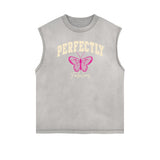 Sleeveless Faded Butterfly Pattern Tee-INNBLAC Fashion Apparel