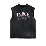 Frayed Edge Butterfly Graphic Tank Top-INNBLAC Fashion Apparel