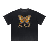 Heavyweight Butterfly Graphic T Shirt-INNBLAC Fashion Apparel