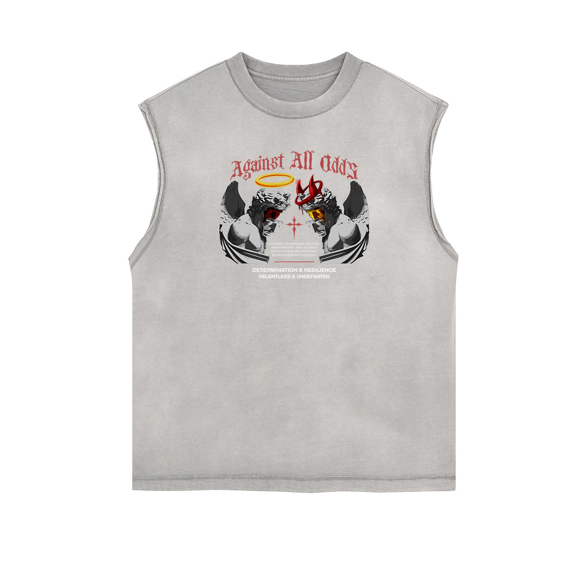 Street Style Angel Pattern Tank Top-INNBLAC Fashion Apparel