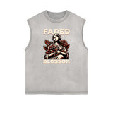 Frayed Edge Celestial & Angel Graphic Tank-INNBLAC Fashion Apparel