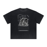 Heavyweight Celestial & Angel Pattern Tee-INNBLAC Fashion Apparel