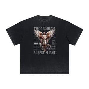 Heavyweight Celestial & Angel Pattern Tee-INNBLAC Fashion Apparel