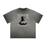 Heavyweight Angel Statue Graphic Tee-INNBLAC Fashion Apparel