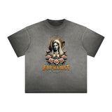 Heavyweight Angel Statue Graphic Tee-INNBLAC Fashion Apparel