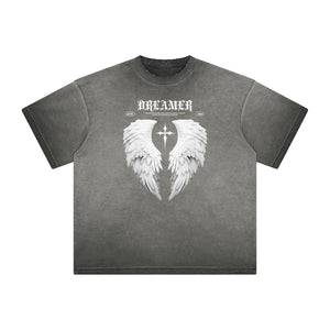 Heavyweight Angel Statue Graphic Tee-INNBLAC Fashion Apparel