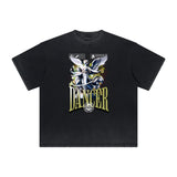 Heavyweight Angel Streetwear Pattern Tee-INNBLAC Fashion Apparel