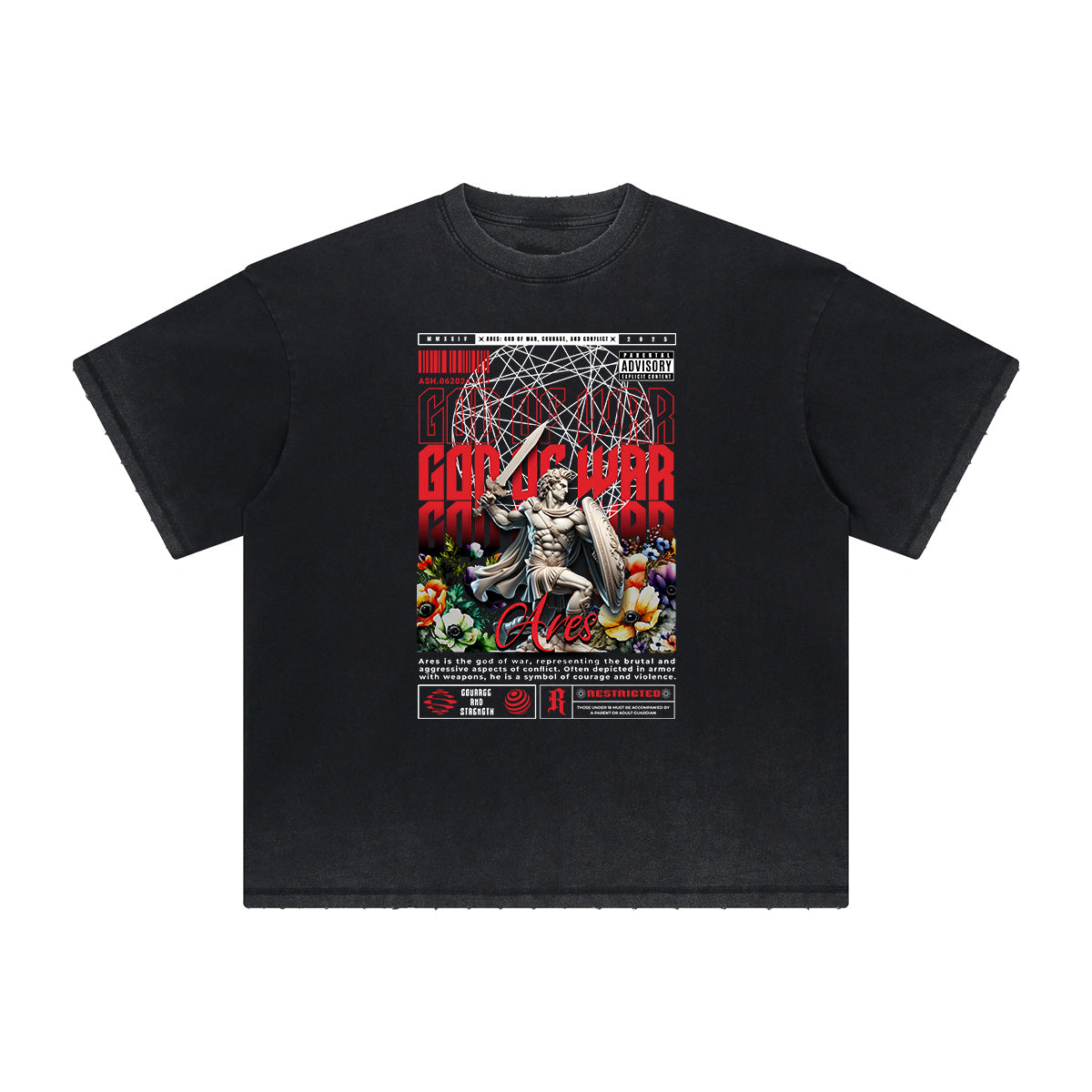 Heavyweight Street Style Angel Graphic Tee-INNBLAC Fashion Apparel