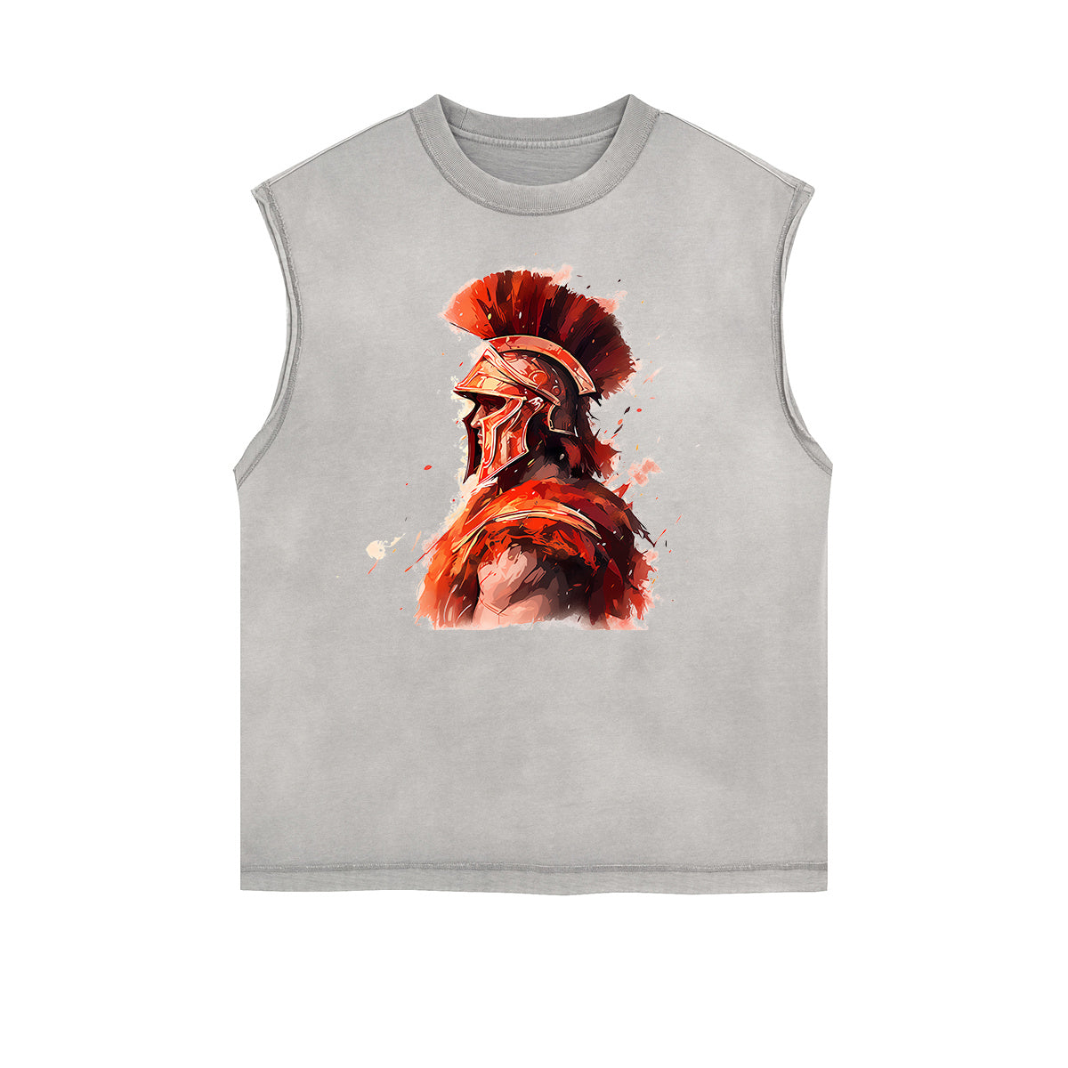 Spartan Fighter Warrior Graphic Tank Top-INNBLAC Fashion Apparel