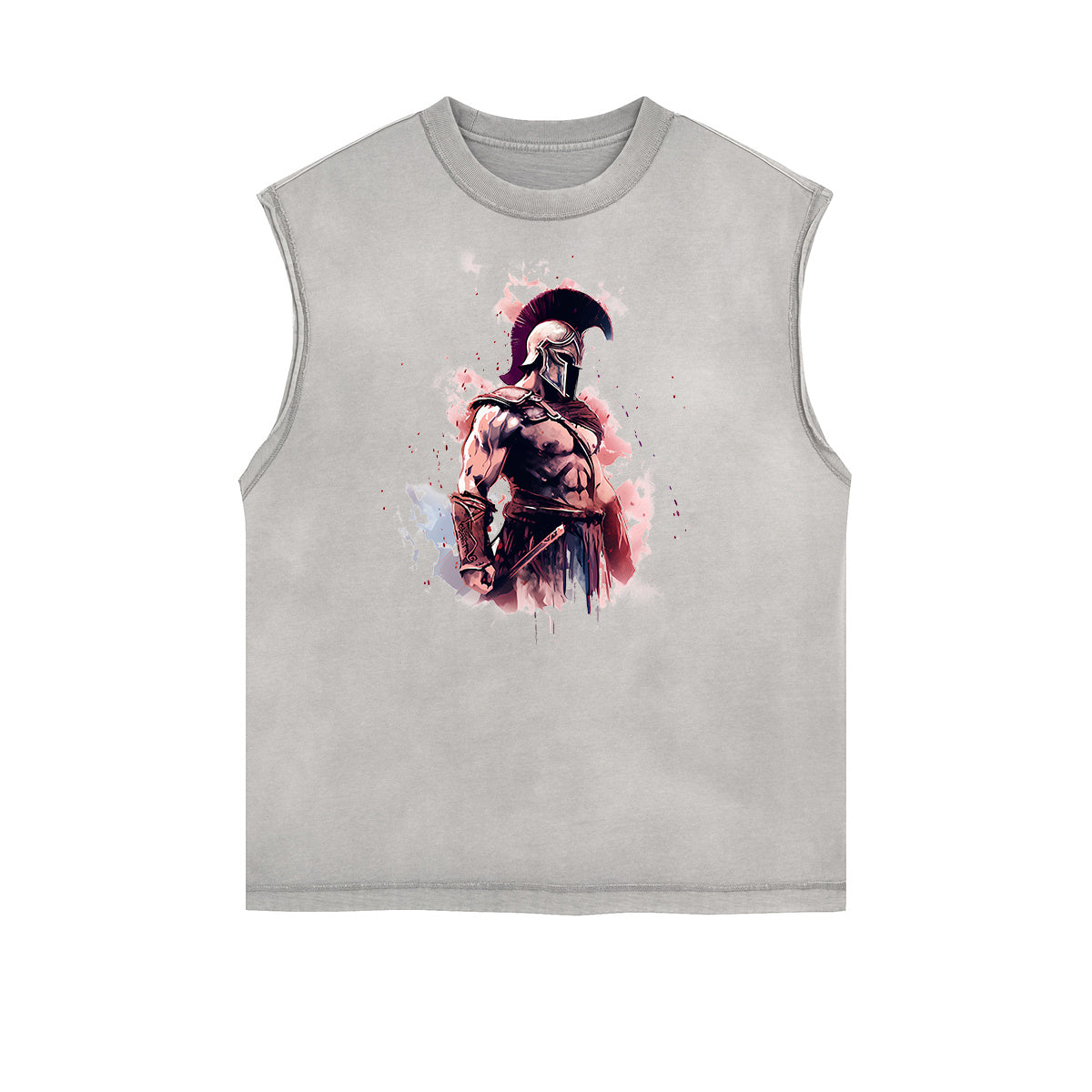 Spartan Fighter Warrior Graphic Tank Top-INNBLAC Fashion Apparel