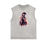 Spartan Fighter Warrior Graphic Tank Top-INNBLAC Fashion Apparel