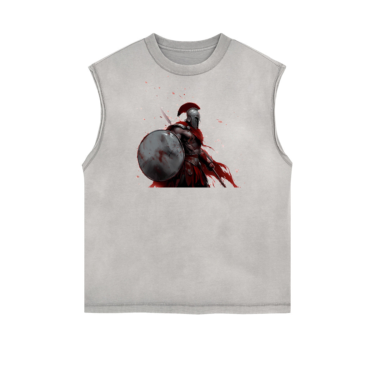 Spartan Fighter Warrior Graphic Tank Top-INNBLAC Fashion Apparel