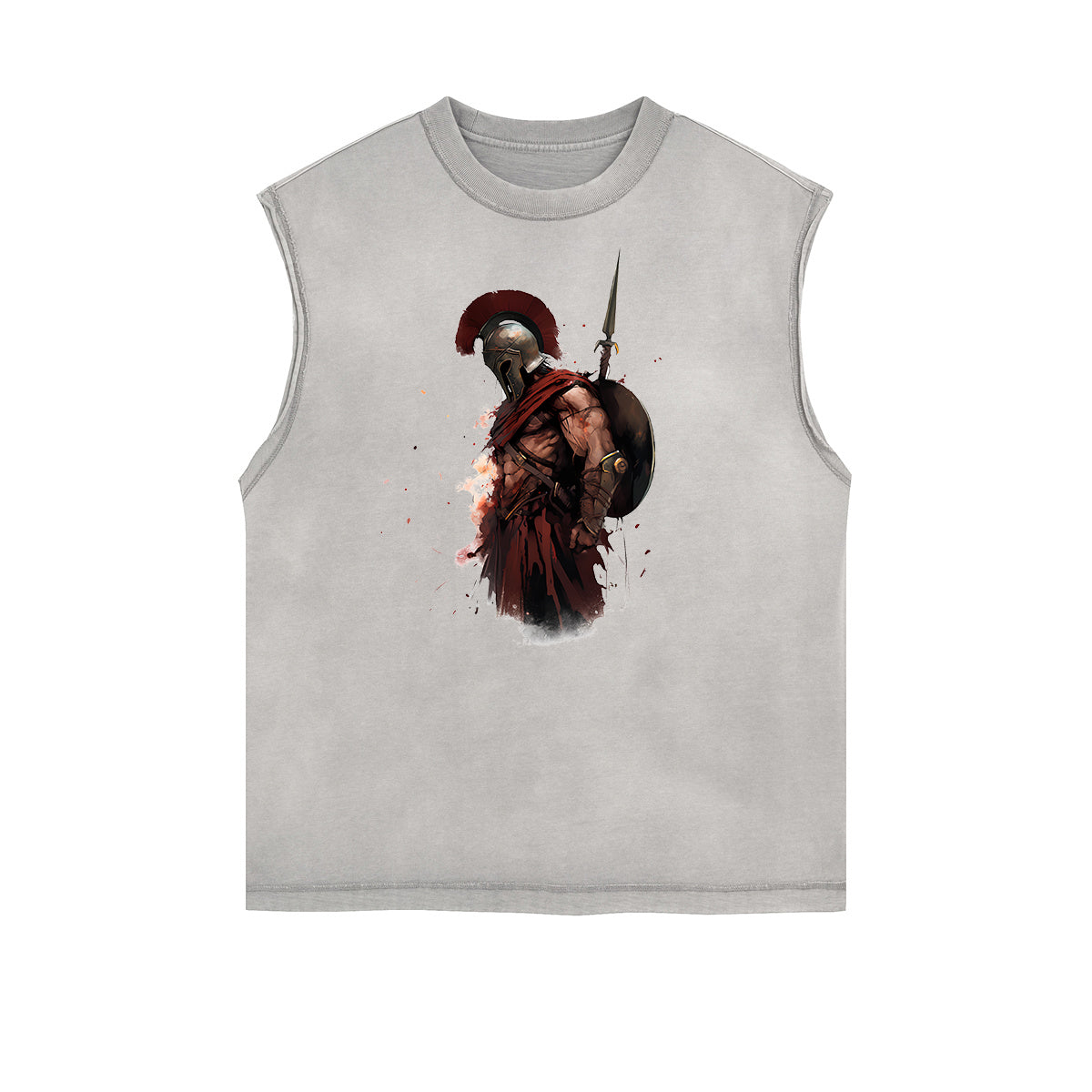 Spartan Fighter Warrior Graphic Tank Top-INNBLAC Fashion Apparel