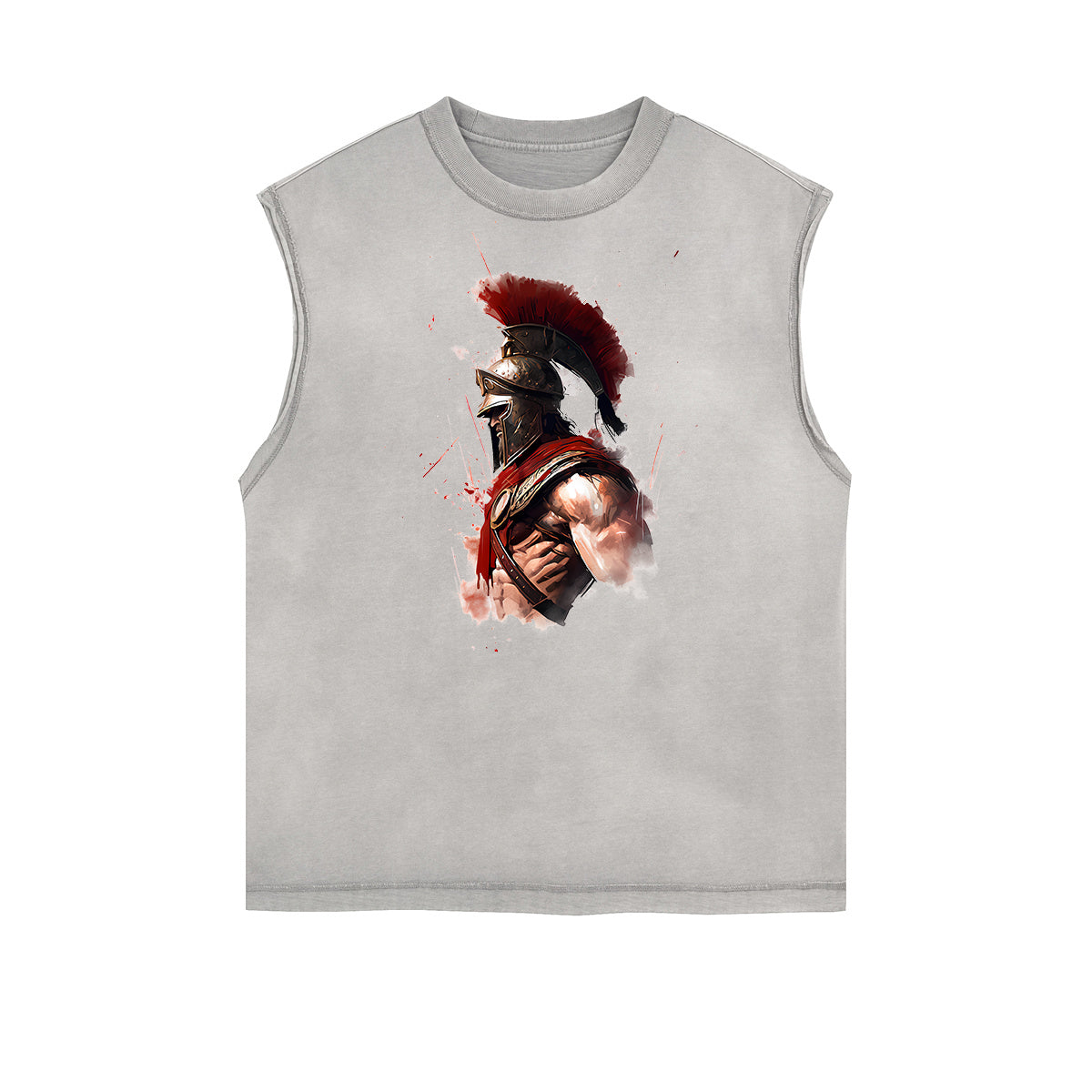 Spartan Fighter Warrior Graphic Tank Top-INNBLAC Fashion Apparel