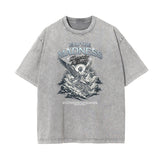 Celestial & Angel Statue Graphic Gray Tee