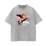 Faded Celestial & Angel Statue Graphic Tee