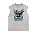 Cupid Sniper Streetwear Graphic Sleeveless Tee-INNBLAC Fashion Apparel