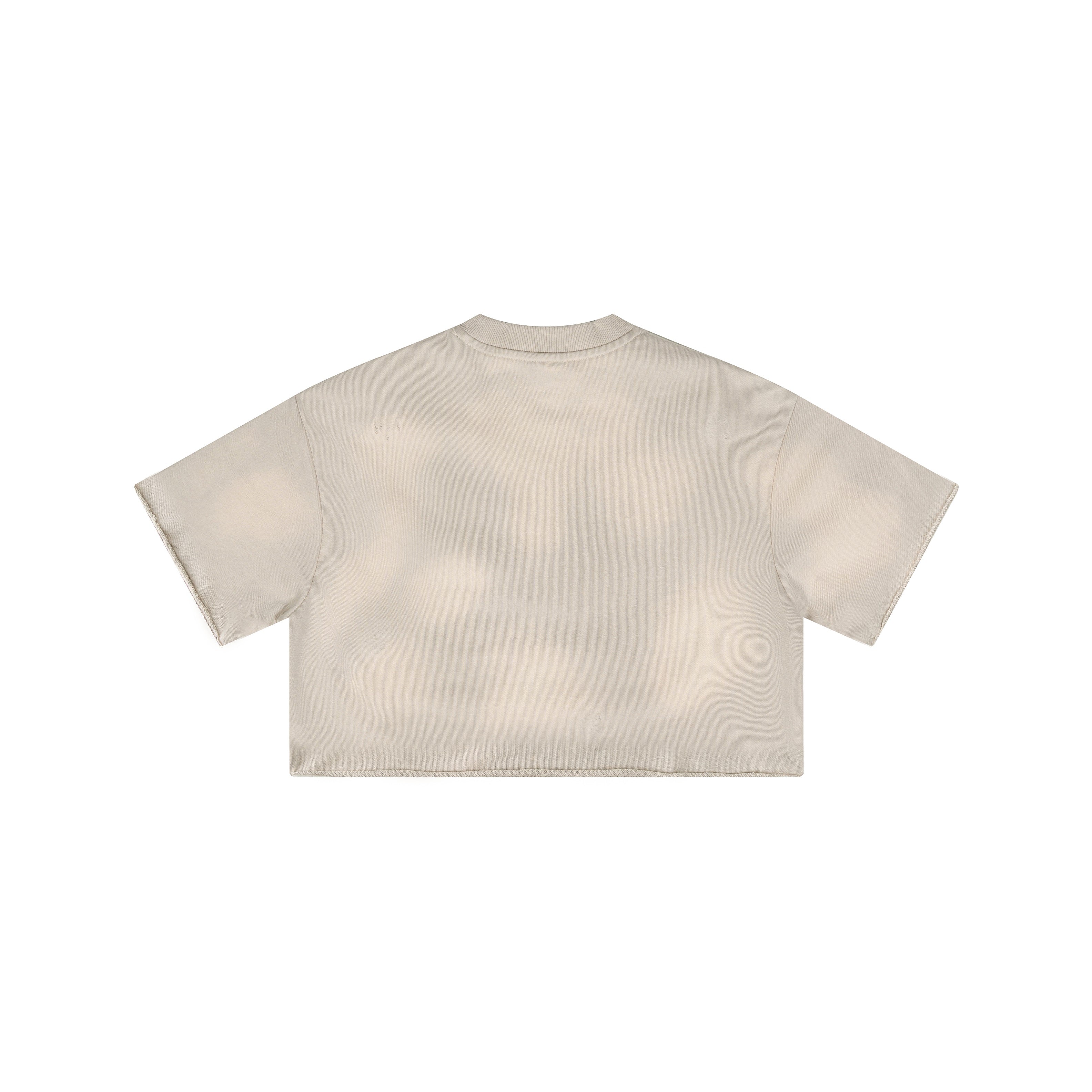 Heavyweight Washed Crop T Shirt-INNBLAC Fashion Apparel