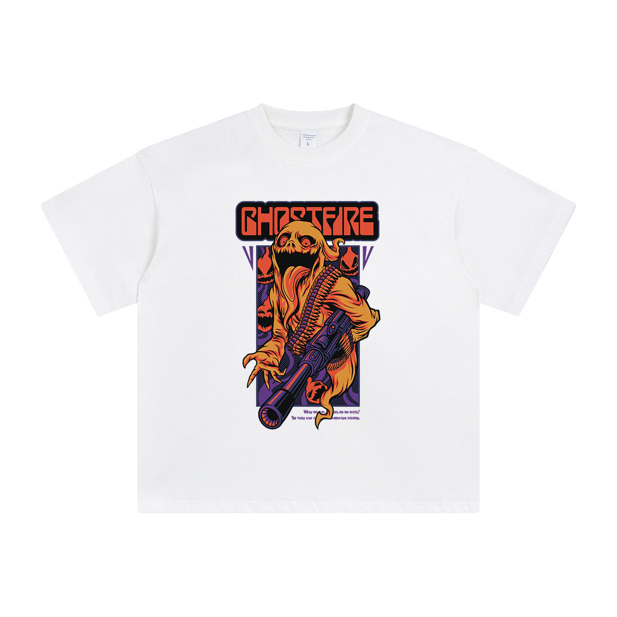 Ghost Fir Halloween Graphic Tee-INNBLAC Fashion Apparel