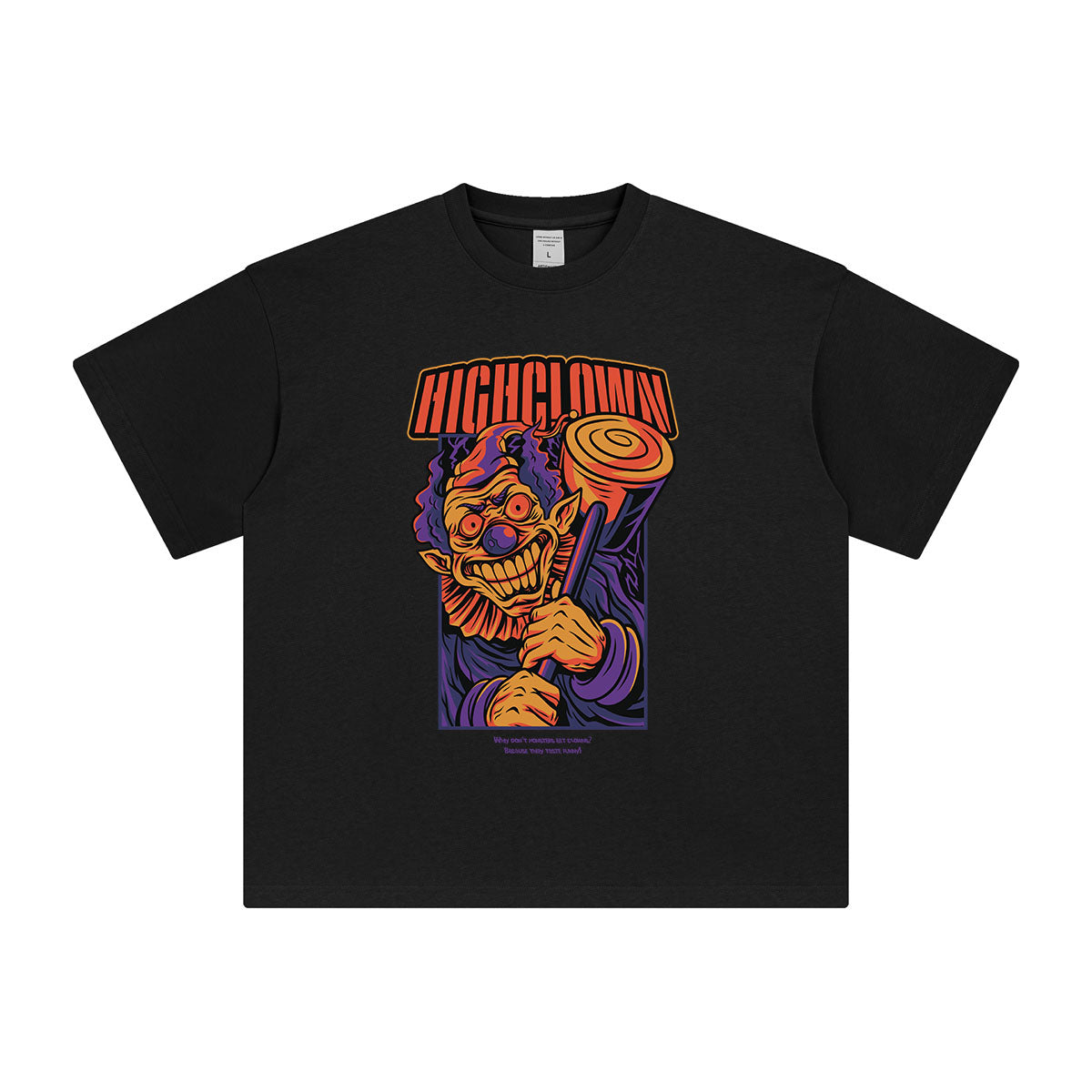 HIGHCLOWN Streetwear Graphic Tee-INNBLAC Fashion Apparel