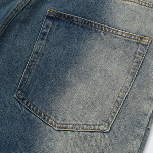 Vintage Washed Denim Jorts-INNBLAC Fashion Apparel