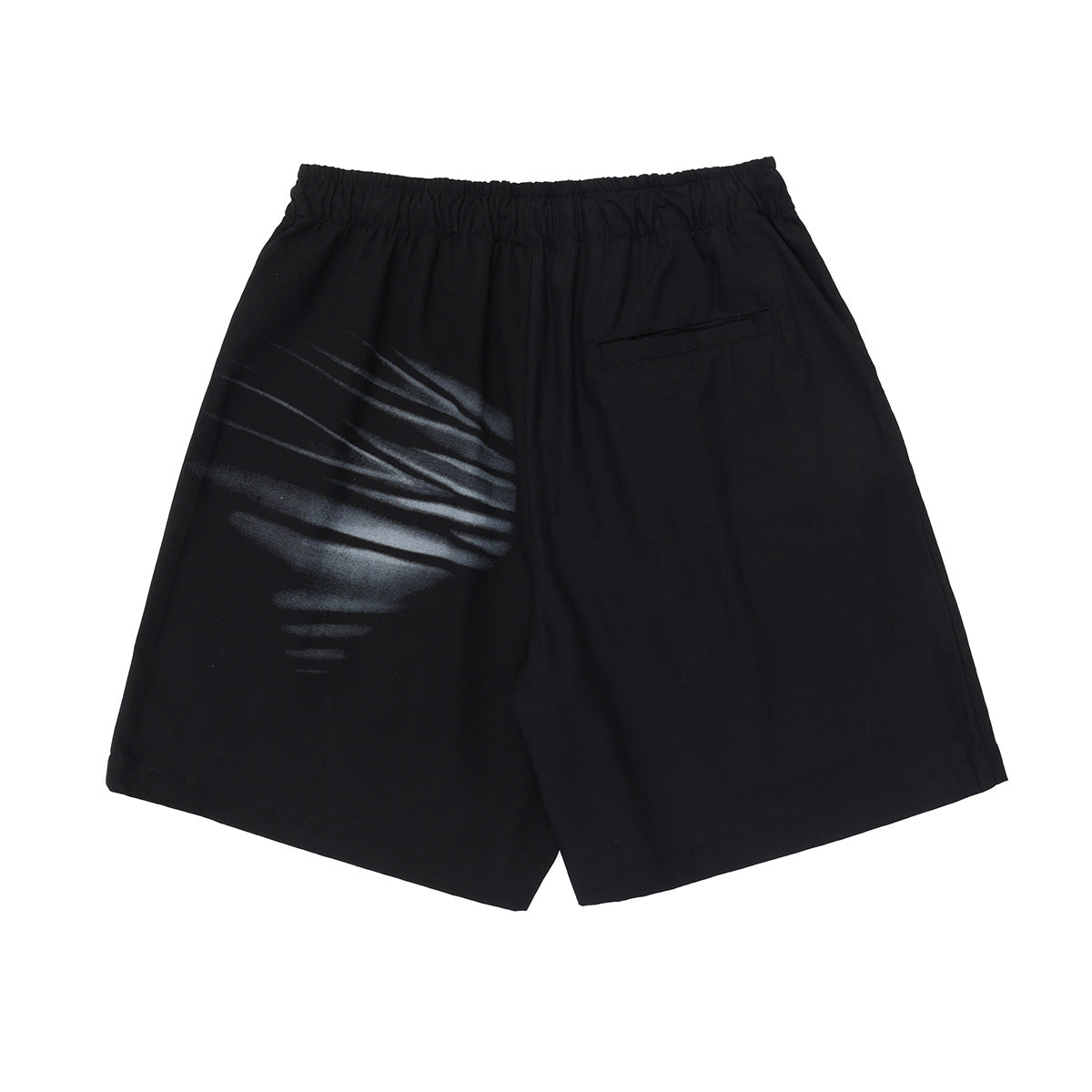 Elasticated Waist Whisker Print Jogger Shorts-INNBLAC Fashion Apparel