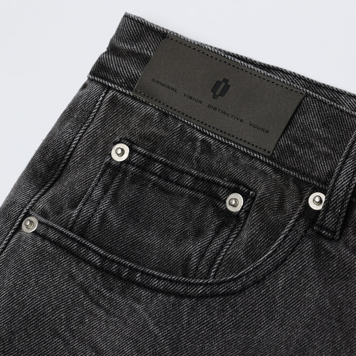 Washed Straight Leg Paratrooper Jeans-INNBLAC Fashion Apparel