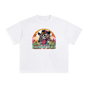 HOWDY Skull Beauty Graphic Tee-INNBLAC Fashion Apparel