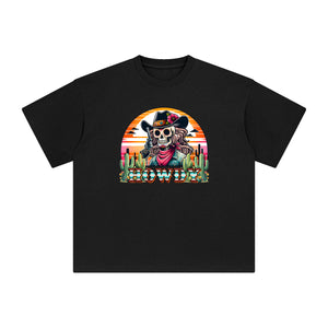 HOWDY Skull Beauty Graphic Tee-INNBLAC Fashion Apparel