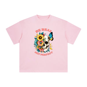 Half Skull & Half Flower Graphic Tee-INNBLAC Fashion Apparel