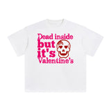 Valentine Skull Aesthetic Graphic Tee-INNBLAC Fashion Apparel