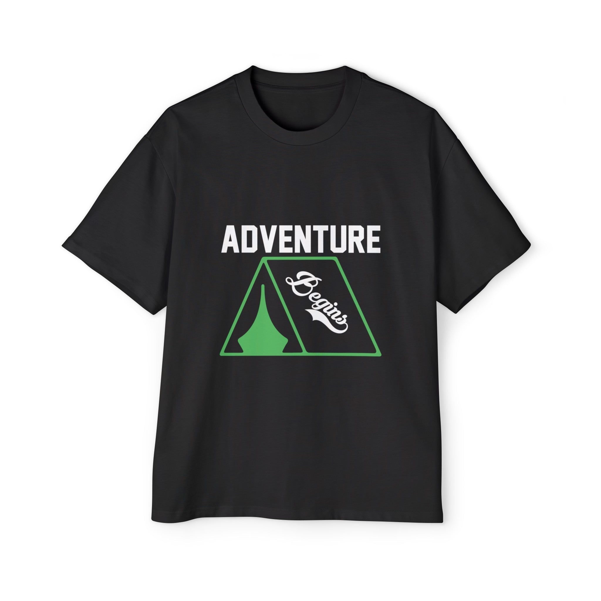 ADVENTURE BEGINS Graphic Tee-INNBLAC Fashion Apparel