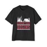 ADVENTURE BEGINS Graphic Tee-INNBLAC Fashion Apparel