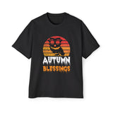 AUTUMN BLESSINGS Owl Graphic Tee-INNBLAC Fashion Apparel