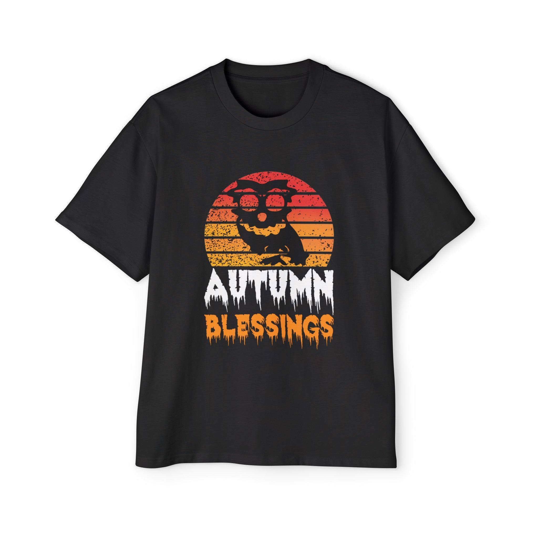 AUTUMN BLESSINGS Owl Graphic Tee-INNBLAC Fashion Apparel