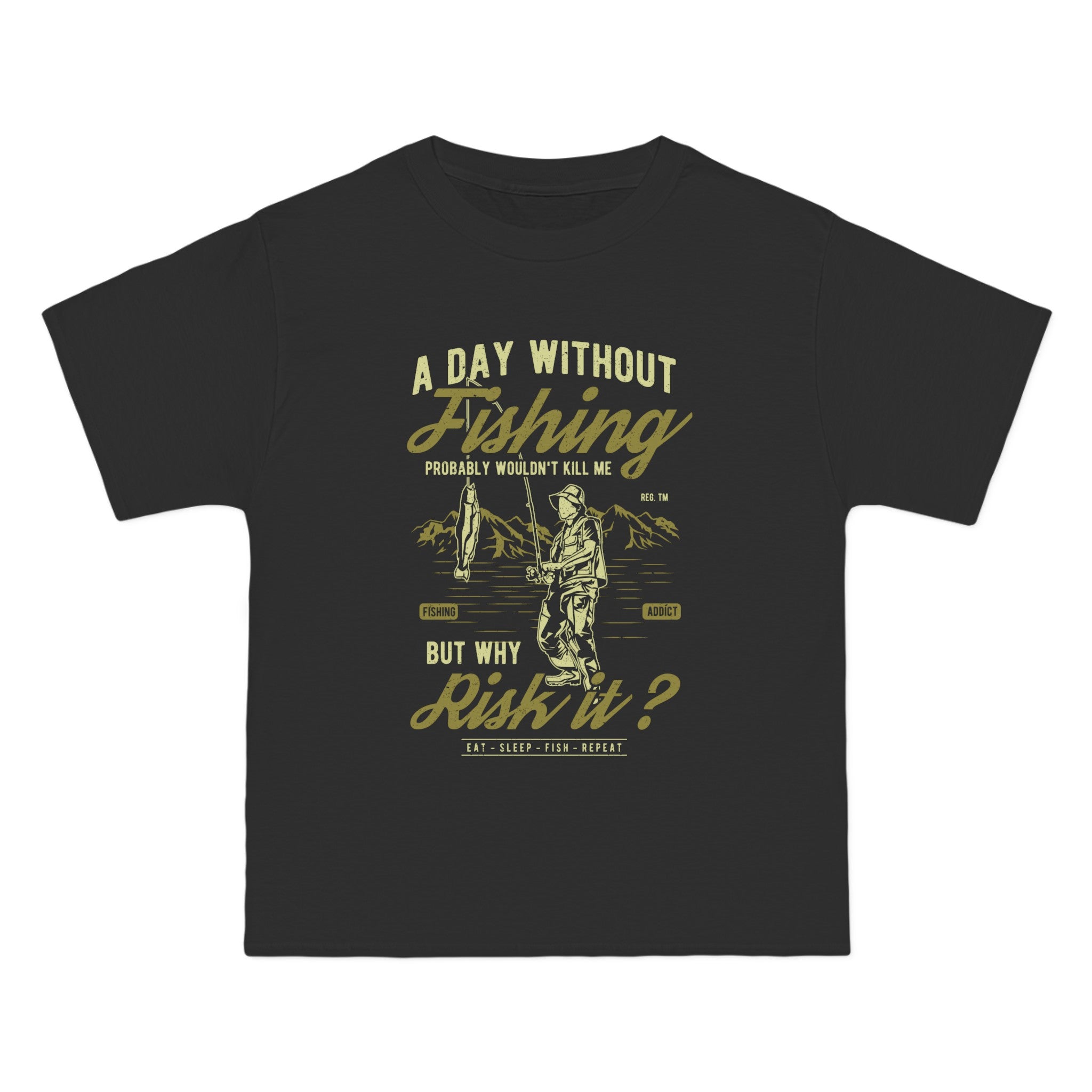 A Day Without Fishing Graphic Tee-INNBLAC Fashion Apparel