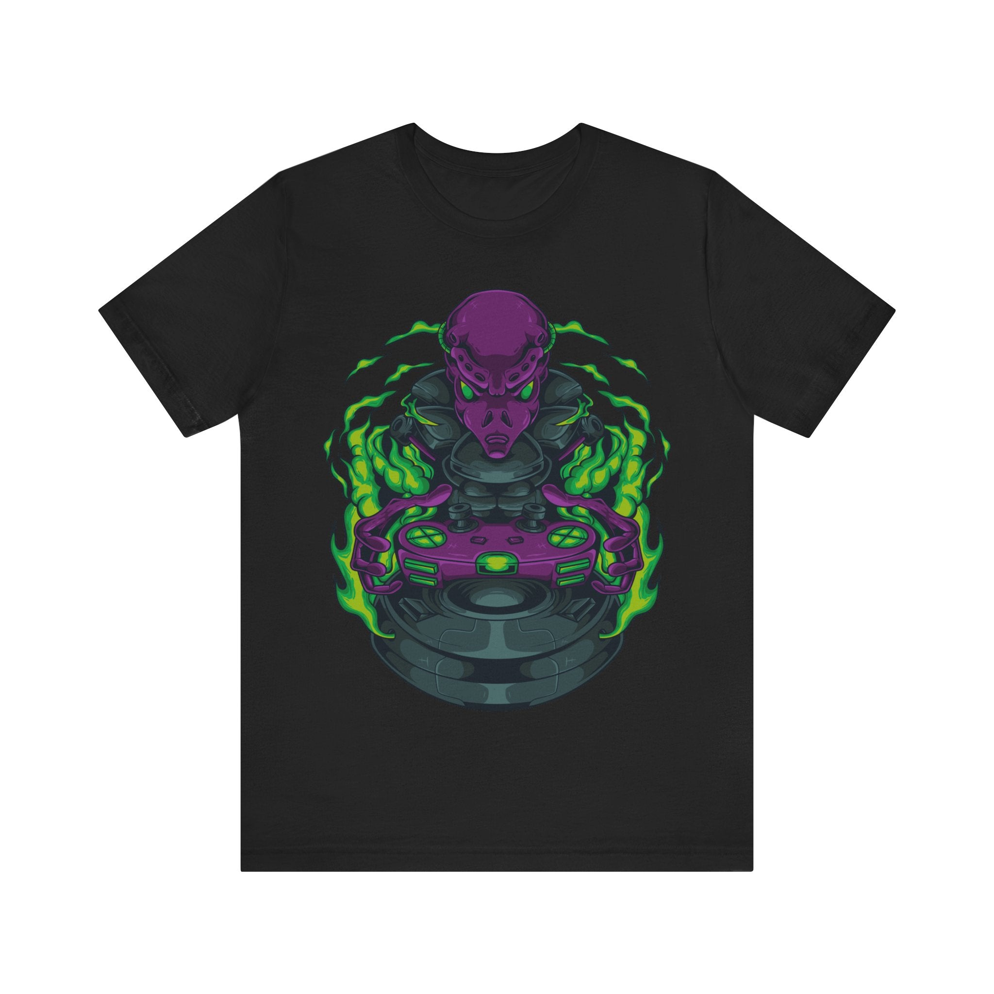 Alien Gamer Elements Graphic Tee-INNBLAC Fashion Apparel