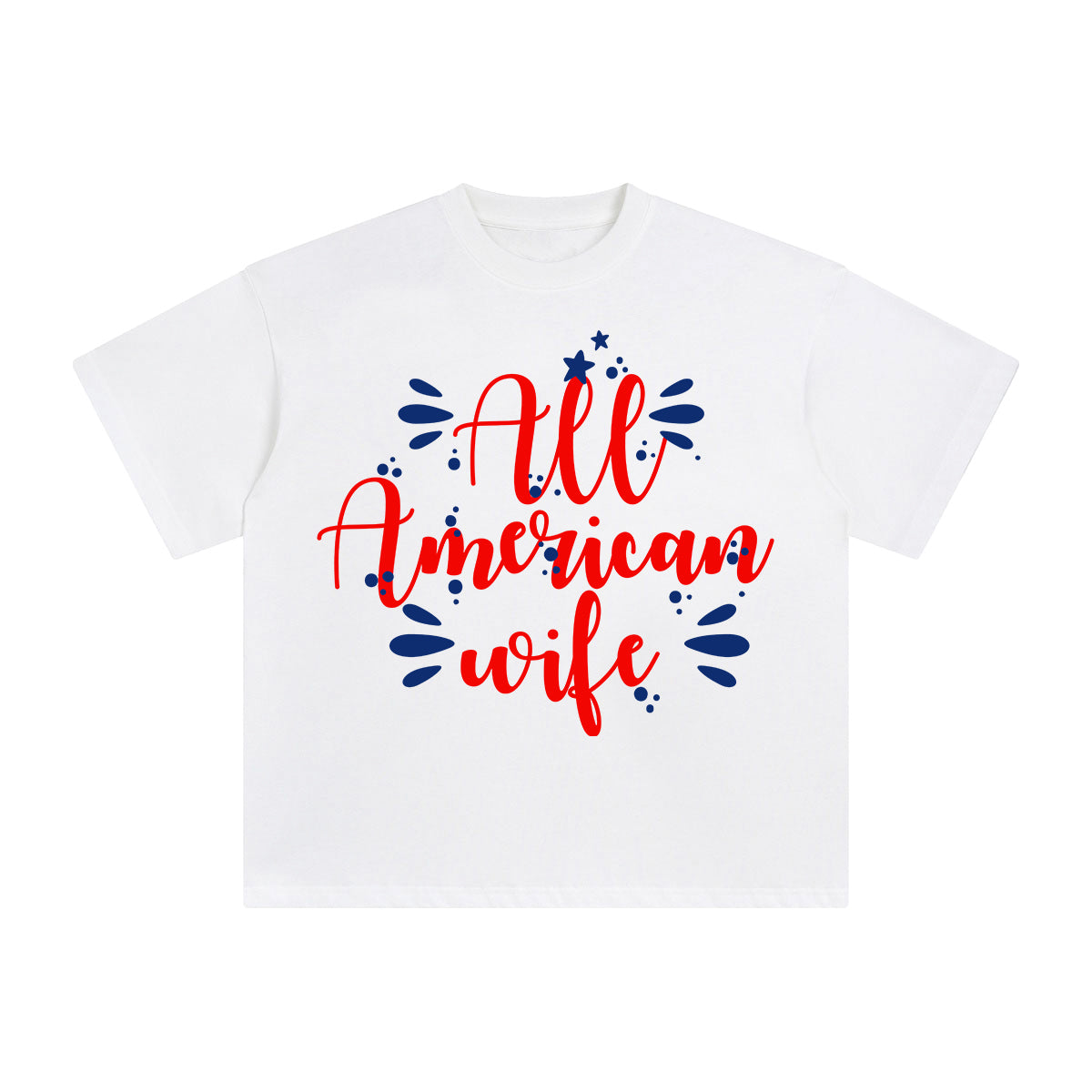 All American wife Graphic Tee-INNBLAC Fashion Apparel