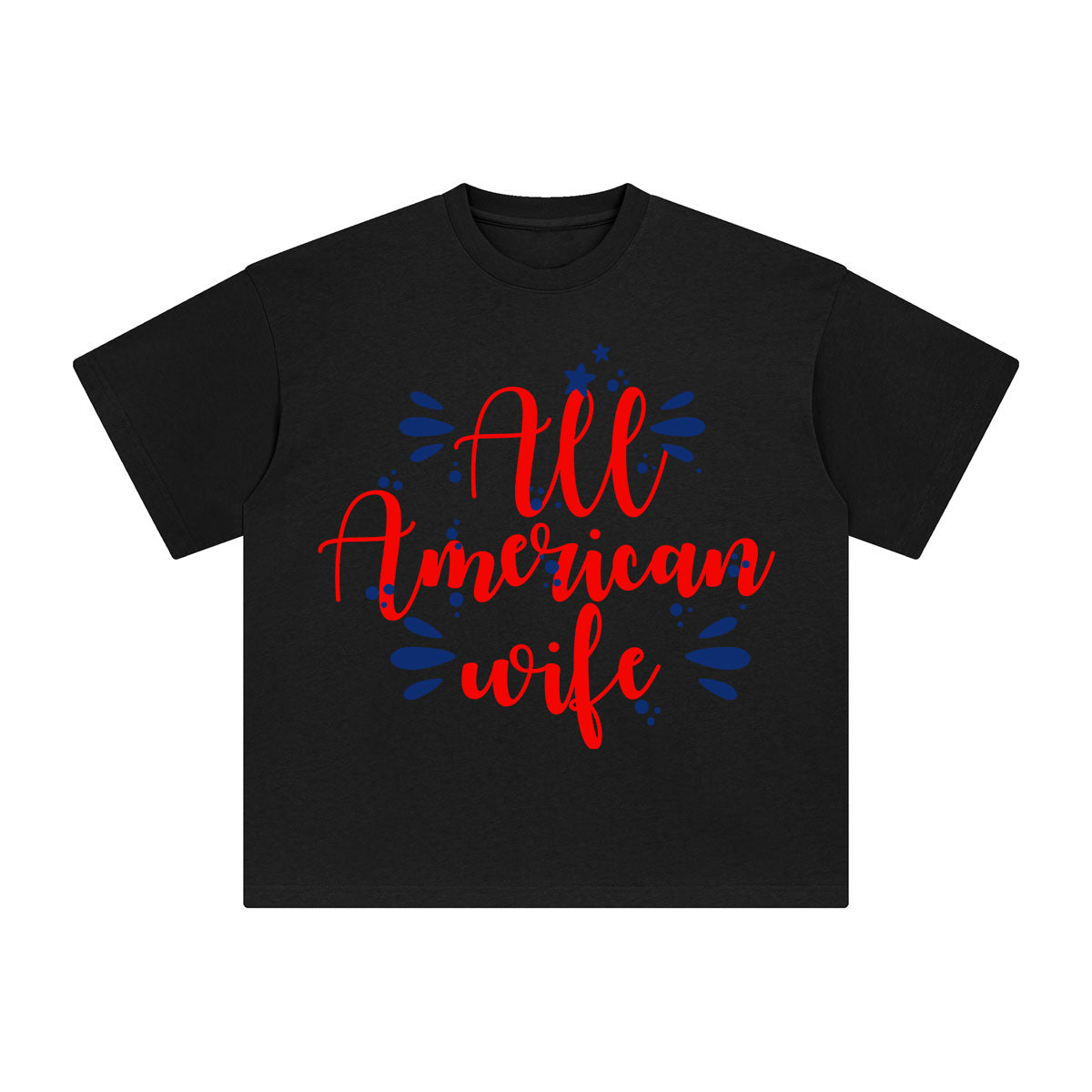 All American wife Graphic Tee-INNBLAC Fashion Apparel