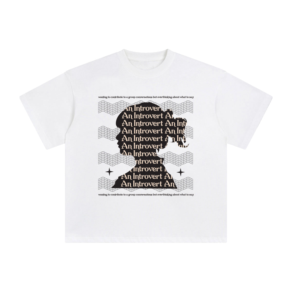 An Introvert Abstract Graphic Tee-INNBLAC Fashion Apparel