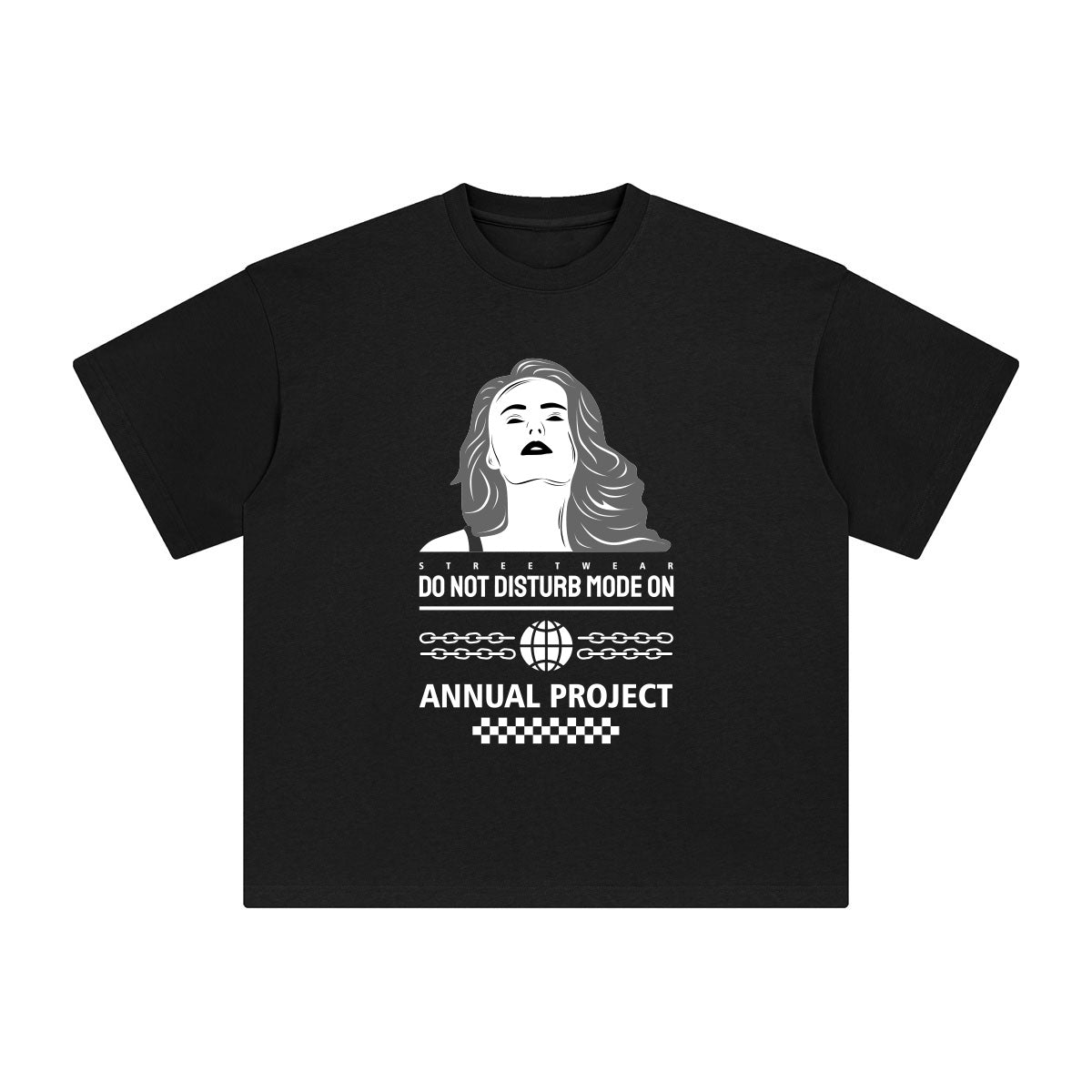 Annual Project Abstract Graphic Tee-INNBLAC Fashion Apparel