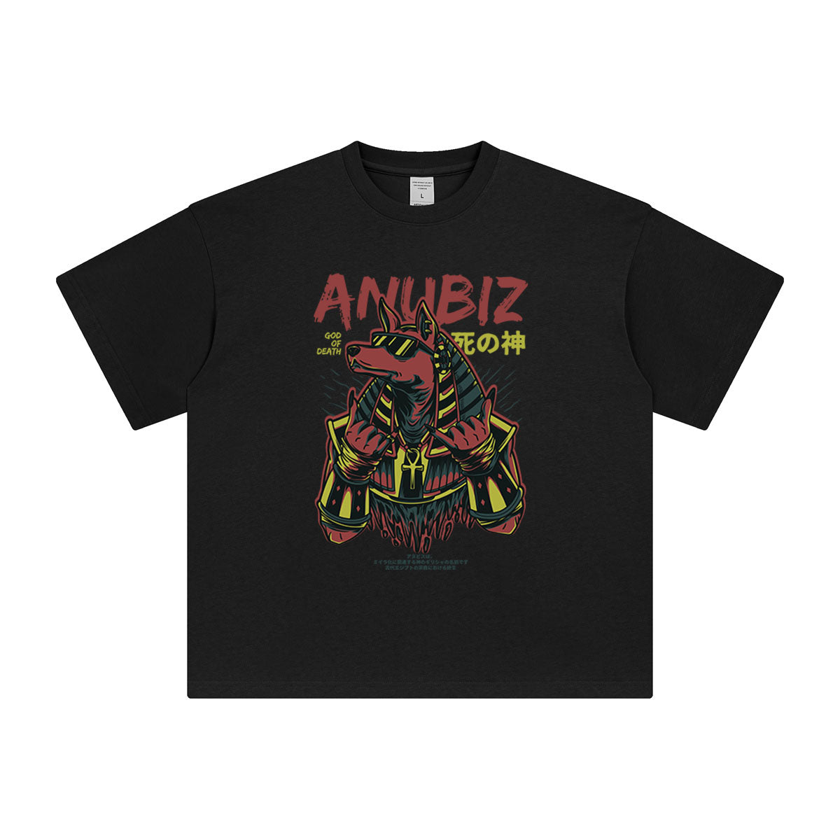 Anubiz Aesthetic Graphic Tee-INNBLAC Fashion Apparel