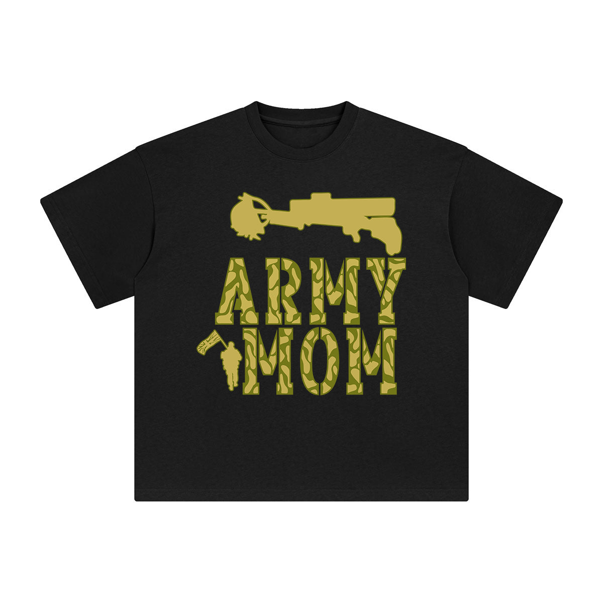 Army Mom Graphic Tee-INNBLAC Fashion Apparel