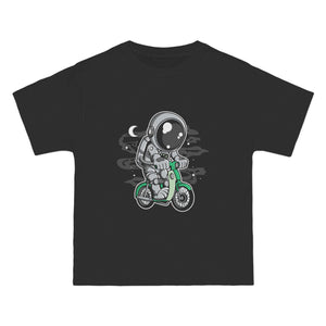 Astronaut Classic Motorbike Graphic Tee-INNBLAC Fashion Apparel