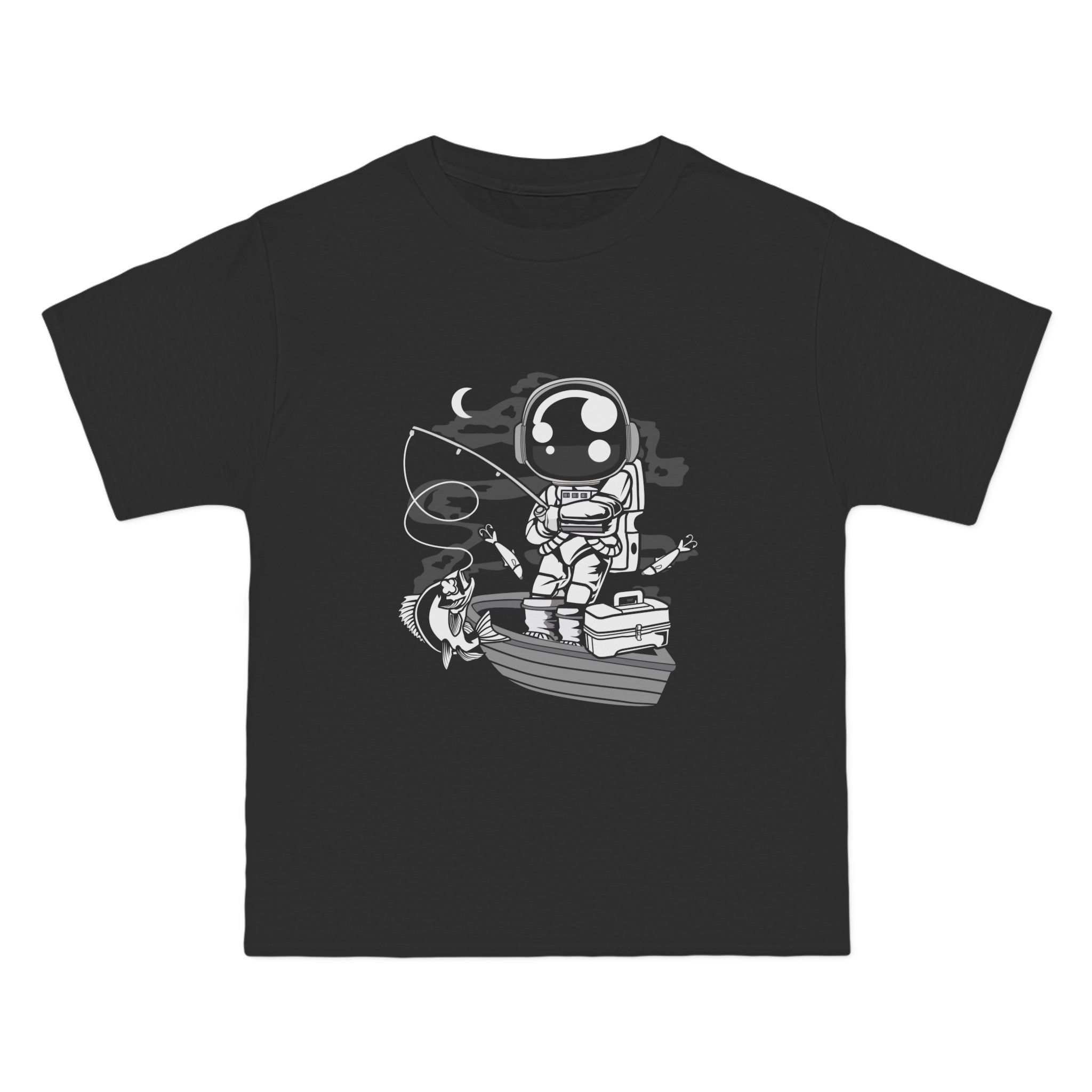 Astronaut Fisherman Graphic Tee-INNBLAC Fashion Apparel