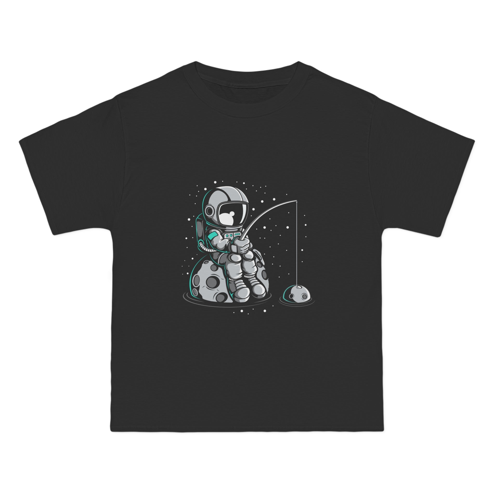 Astronaut Fishing Planet Graphic T Shirt-INNBLAC Fashion Apparel